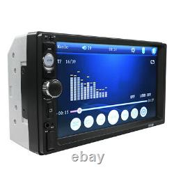 Car MP5 Player Double 2DIN Bluetooth Touch Screen Stereo Radio USB AUX Camera US