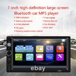 Car MP5 Player Double 2DIN Bluetooth Touch Screen Stereo Radio USB AUX Camera US