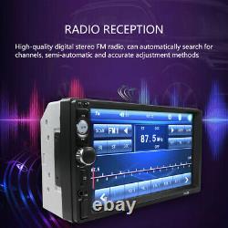 Car MP5 Player Double 2DIN Bluetooth Touch Screen Stereo Radio USB AUX Camera US