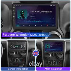 Car Radio Double Din Car Stereo Apple Carplay GPS FM For Jeep Wrangler 2007-2016