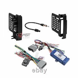 Car Radio Stereo Double Din Dash Kit Amp Harness for 07-up Chrysler Dodge Jeep