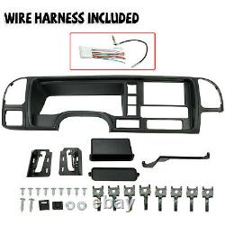 Car Radio Stereo Double Din Dash Kit Panel Wire Harness FOR 95-02 GMC Truck SUV