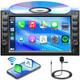 Car Stereo 6.2 Double Din Cd Dvd Carplay Gps Navi Fm Am Radio Usb Aux Bluetooth