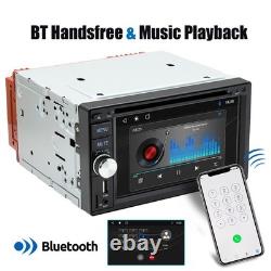 Car Stereo 6.2 Double DIN CD DVD MP5 Carplay FM AM Radio WMA AUX TF +Camera MIC