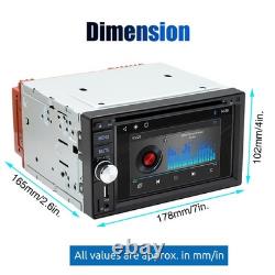 Car Stereo 6.2 Double DIN CD DVD MP5 Carplay FM AM Radio WMA AUX TF +Camera MIC