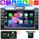 Car Stereo Bluetooth Carplay Gps Navi Radio Double 2 Din 6.2 Cd Dvd Player Am