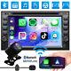 Car Stereo Bluetooth Carplay Gps Radio 6.2 Double Din Cd Dvd Player With Camera