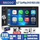 Car Stereo Bluetooth Radio Carplay Double 2din 7'' Dvd Player With Backup Camera