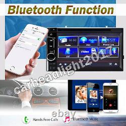 Car Stereo Bluetooth Radio Double 2Din DVD Player Camera Mirror Link For GPS Nav