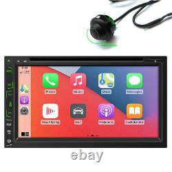 Car Stereo Bluetooth Radio Double 2 Din Car CD DVD Player AUX With Backup Camera