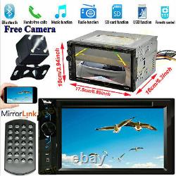 Car Stereo CD DVD Player Double DIN MirrorLink+Camera Fit For Chevrolet GMC Ford