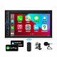 Car Stereo Carplay Android Auto Double Din Car Radio 7 Inch Hd Capacitive To
