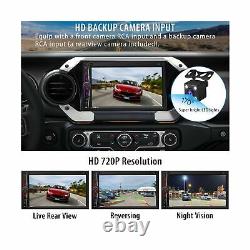 Car Stereo Carplay Android Auto Double Din Car Radio 7 Inch HD Capacitive To