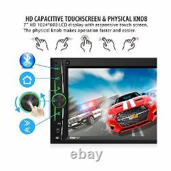 Car Stereo Carplay Android Auto Double Din Car Radio 7 Inch HD Capacitive To