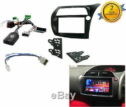 Car Stereo Double Din Fascia Steering For RHD Honda Civic 2006-2011 FN TYPE R