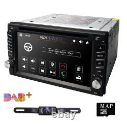 Car Stereo GPS Navigation Bluetooth Radio Double 2 Din 6.2 CD DVD Player Camera
