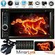 Car Stereo Radio Dvd Cd Player Touch Screen Bt 2din Mirror For Gps + Free Camera