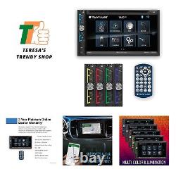 Car Stereo System A-Link Screen Mirroring, 6.95 Inch Double Din, Touchscree