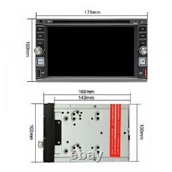 Car Stereo Touch Bluetooth Radio Double 2 Din 6.2 CD DVD Player With HD Camera