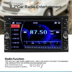 Car Stereo Touch Screen Bluetooth Radio Double 2 Din 6.2 CD DVD Player Camera