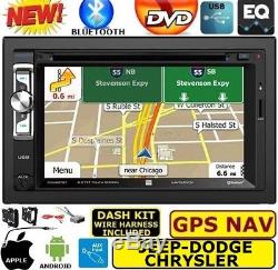 Chrysler Jeep Dodge Gps Navigation System Bluetooth/usb/eq Car Radio Stereo Pkg