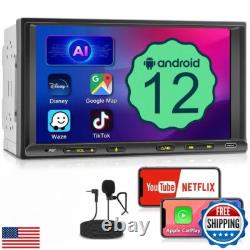 Cogamichi Double Din Car Stereo 7 Inch Android 12 Double Din Car Radio Compa