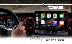 DS18 DDX10.5CP Car Stereo 10.5 Touchscreen Double Din Bluetooth Apple CarPlay