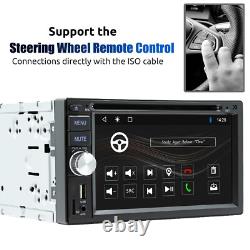 DVD CD Double 2 DIN 6.2 CarPlay Car Stereo Radio Touch Screen FM/AM/RDS +Camera