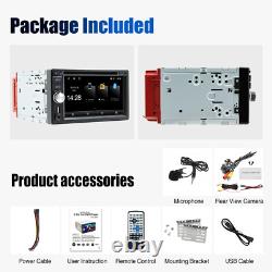 DVD CD Double 2 DIN 6.2 CarPlay Car Stereo Radio Touch Screen FM/AM/RDS +Camera