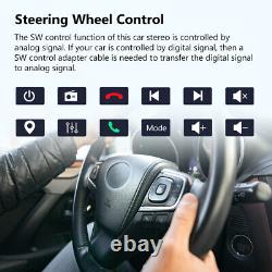 DVR+OBD+ Double DIN 7 Car Stereo Radio Carplay Android Auto 10 8-Core Bluetooth
