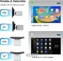 Dasaita 13.3 Double Din Car Stereo Upgrade Carplay 4G LTE 2K 8+256G Android 13