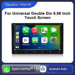 Dasaita 6.98 Double Din Car Head Unit CarPlay/Android Auto HD FM IPS (Linux OS)