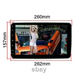 Double 2DIN Android 12 Car Stereo 10.1 Rotatable Touch Screen GPS WIFI BT Radio