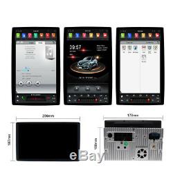 Double 2DIN Android Car Stereo Radio Player 12.8 Touch Screen 100° Rotating GPS