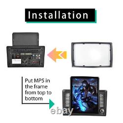 Double 2DIN Car Stereo Radio 9.5in BT FM USB AUX MP5 Player+4LED Rear Camera Kit