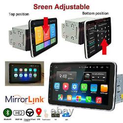 Double 2DIN Radio GPS Wifi Rotatable 10.1''HD Android 11 Touch Screen Car Stereo