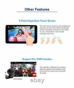 Double 2DIN Rotatable 10.1'' Android 10.0 Touch Screen Car Stereo Radio GPS Wifi