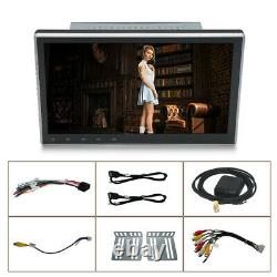 Double 2DIN Rotatable 10.1'' Android 10.1 Car Stereo Radio GPS Wifi Touch Screen