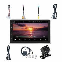 Double 2DIN Rotatable 10.1'' Android 11.0 Car Stereo Radio GPS Wifi Touch Screen