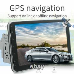 Double 2DIN Rotatable 10.1'' Android 11.0 Car Stereo Radio GPS Wifi Touch Screen