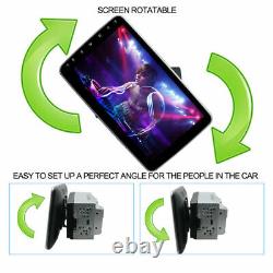 Double 2DIN Rotatable 10.1'' Android 11.0 Car Stereo Radio GPS Wifi Touch Screen