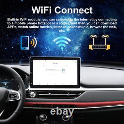 Double 2DIN Rotatable 10.1'' Android 12 Touch Car Stereo Radio GPS Wifi Carplay