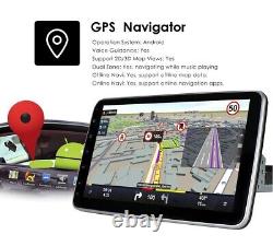 Double 2DIN Rotatable 10.1'' Android 12 Touch Screen Car Stereo Radio GPS Wifi