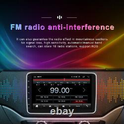 Double 2DIN Rotatable 10.1 Android 13 Car Stereo Radio GPS WIFI BT Touch Screen
