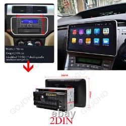 Double 2DIN Rotatable 10.1'' Android 13 Touch Screen Car Stereo Radio BT Carplay