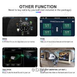 Double 2DIN Rotatable 10.1'' Android 13 Touch Screen Car Stereo Radio BT Carplay