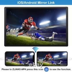 Double 2DIN Rotatable 10.1 Android 13 Touch Screen Car Stereo Radio GPS WIFI BT