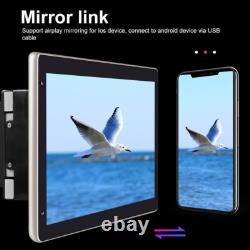 Double 2DIN Rotatable 10.1 Android 13 Touch Screen Car Stereo Radio GPS WIFI BT