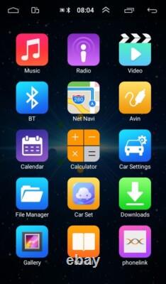 Double 2DIN Rotatable 10.1 Android 13 Touch Screen Car Stereo Radio GPS WIFI BT