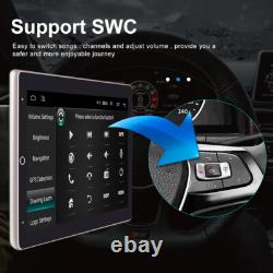 Double 2DIN Rotatable 10.1 Android 13 Touch Screen Car Stereo Radio GPS WIFI BT